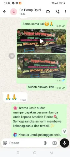 Testimonial Papan Bunga sunter